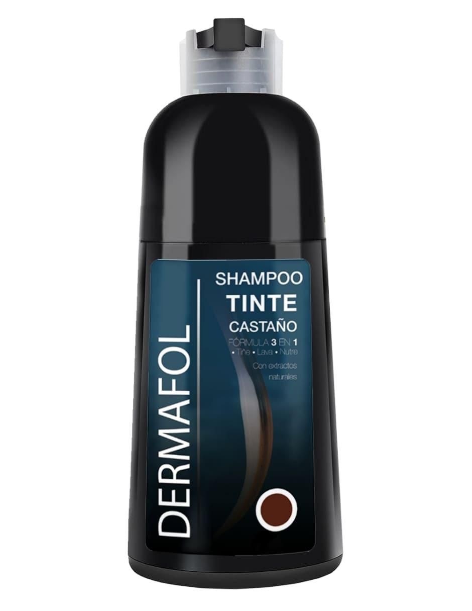Shampoo matizador de canas con tinte natural Dermafol 500 ml