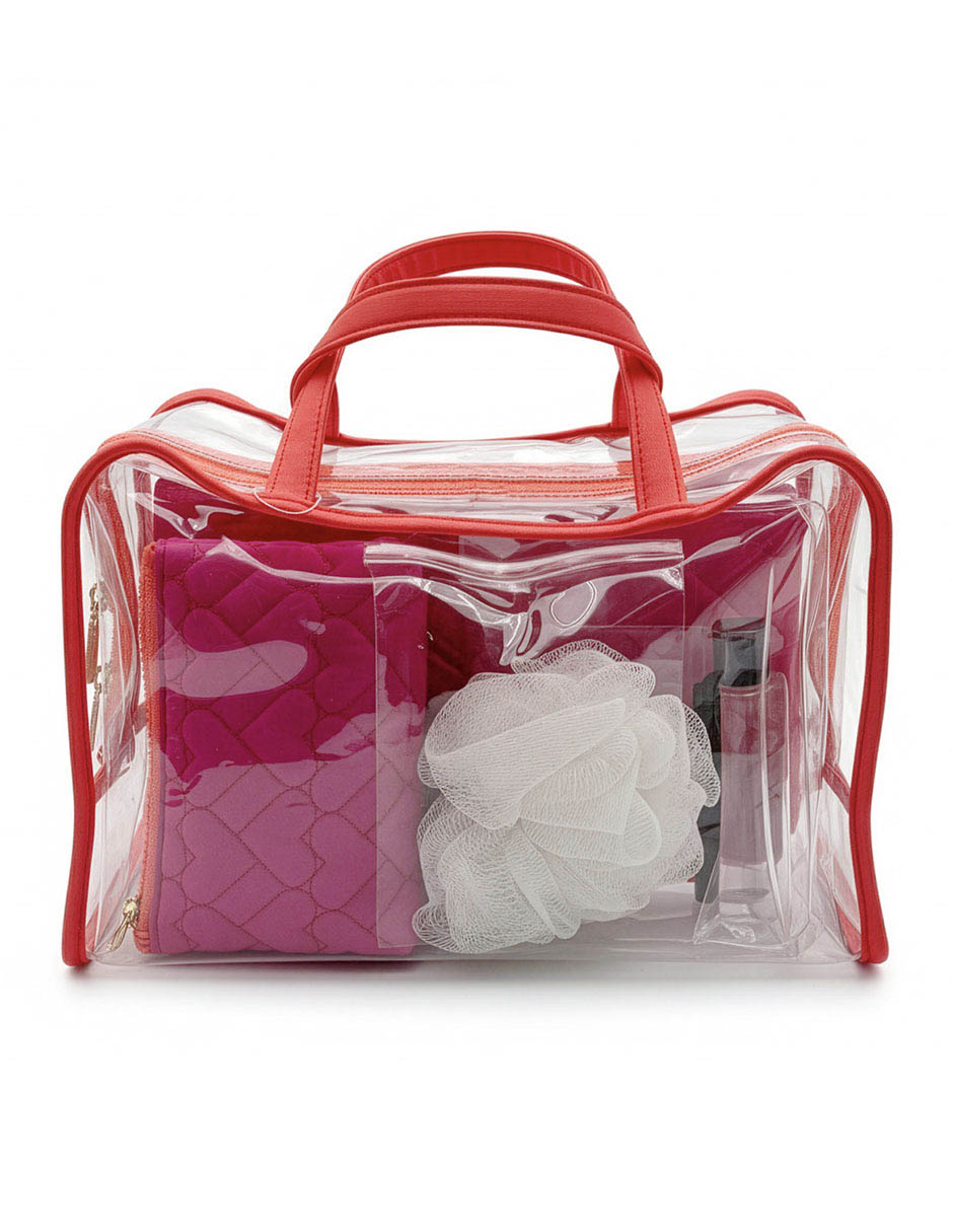 Set de viaje pink heart 7 piezas conair