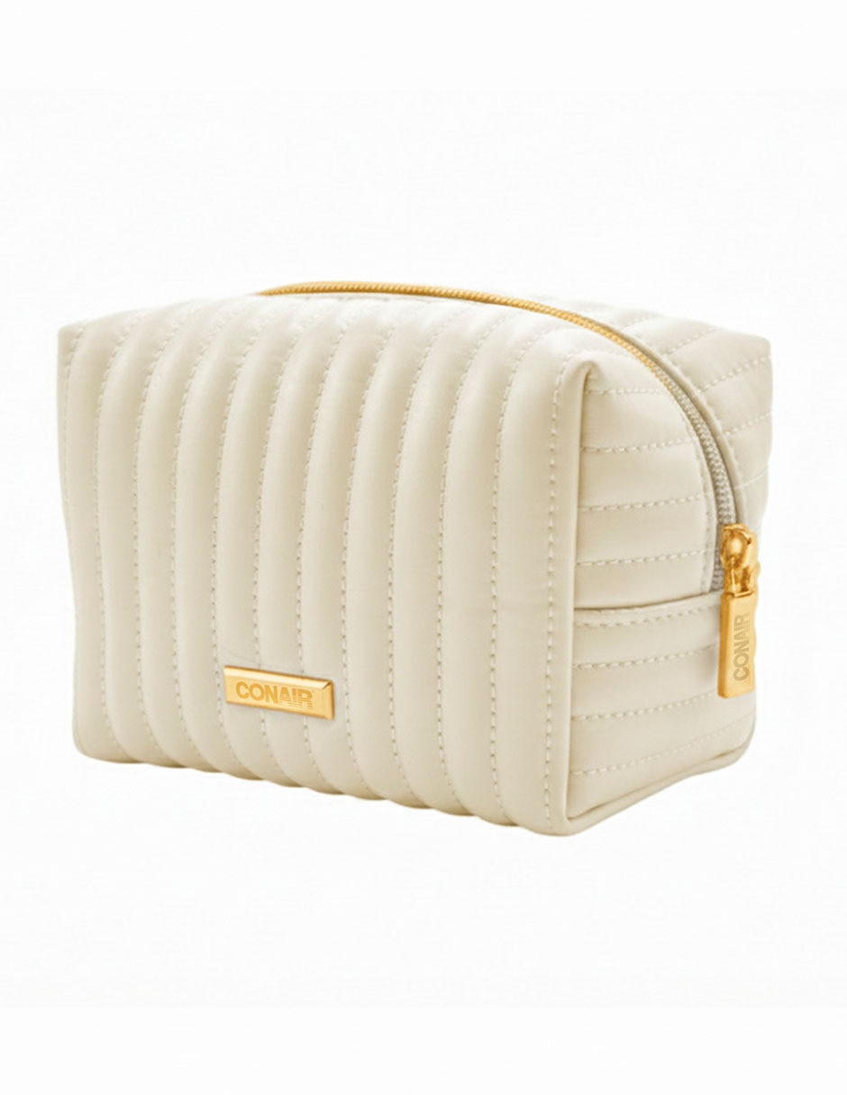 Cosmetiquera quilted cream conair