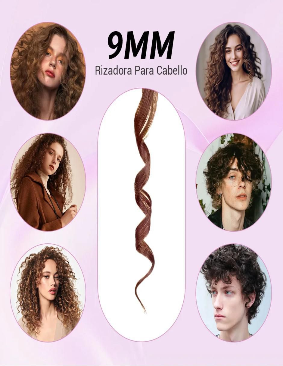 Rizadora de cabello belug 9 mm de cerámica - turmalina
