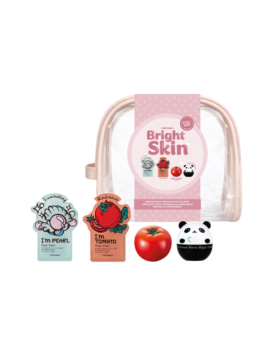 Kit tratamiento facial kit brigth skin hidrata, protege y limpia Tony Moly