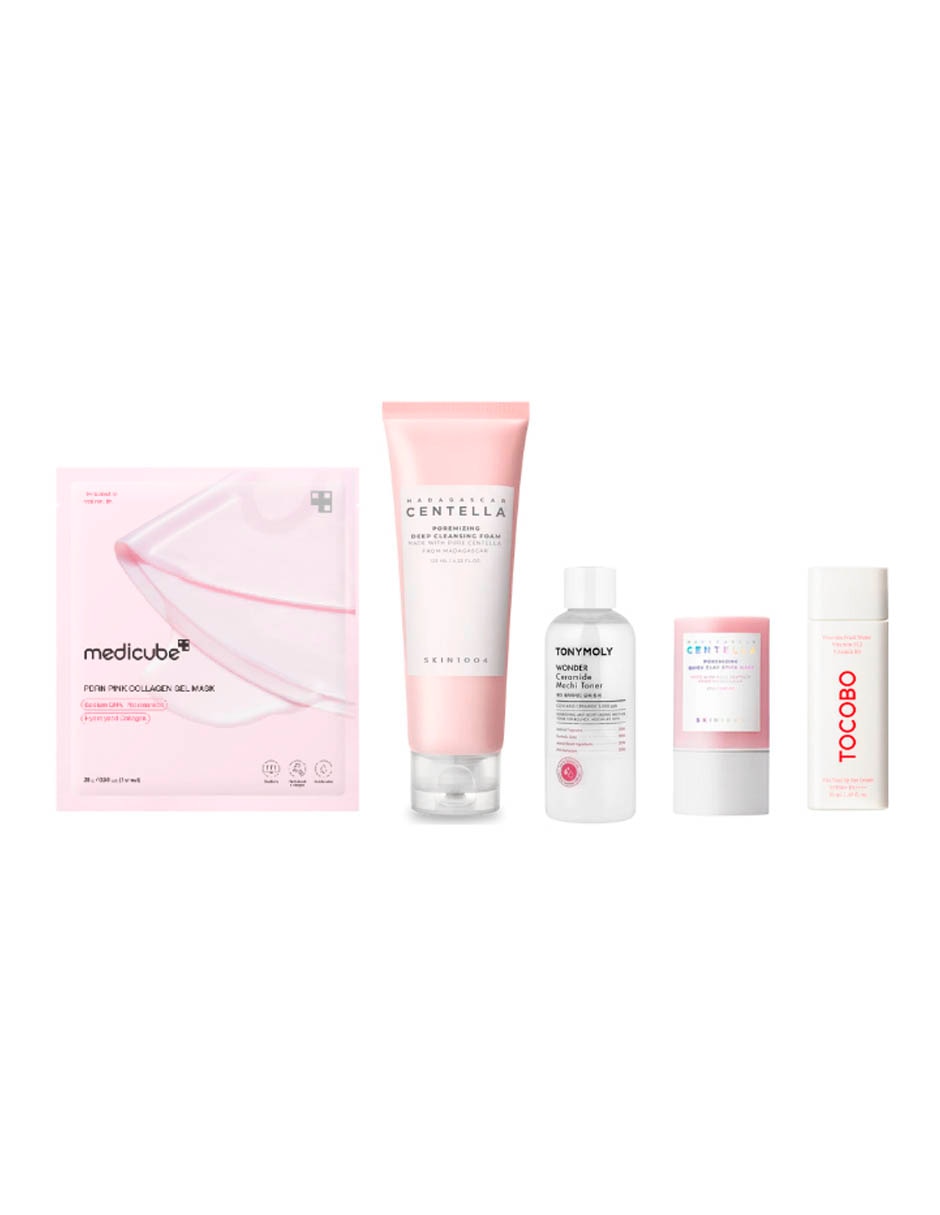 Kit tratamiento facial Kit Favoritos K-Beauty hidrata, protege y limpia Medicube Best Sellers
