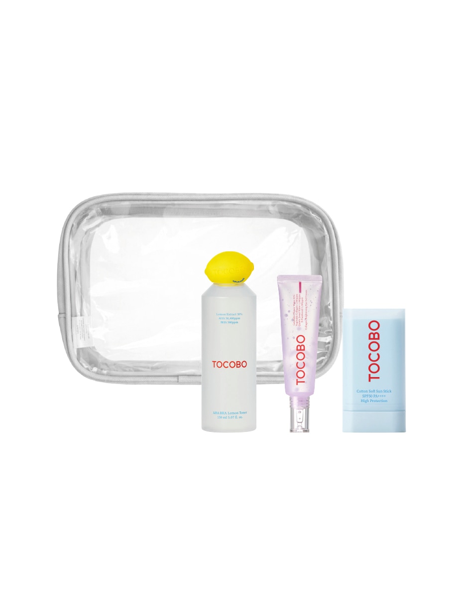 Kit de tratamiento facial Kit fresh skin hidrata, protege y limpia Tocobo Luminosidad