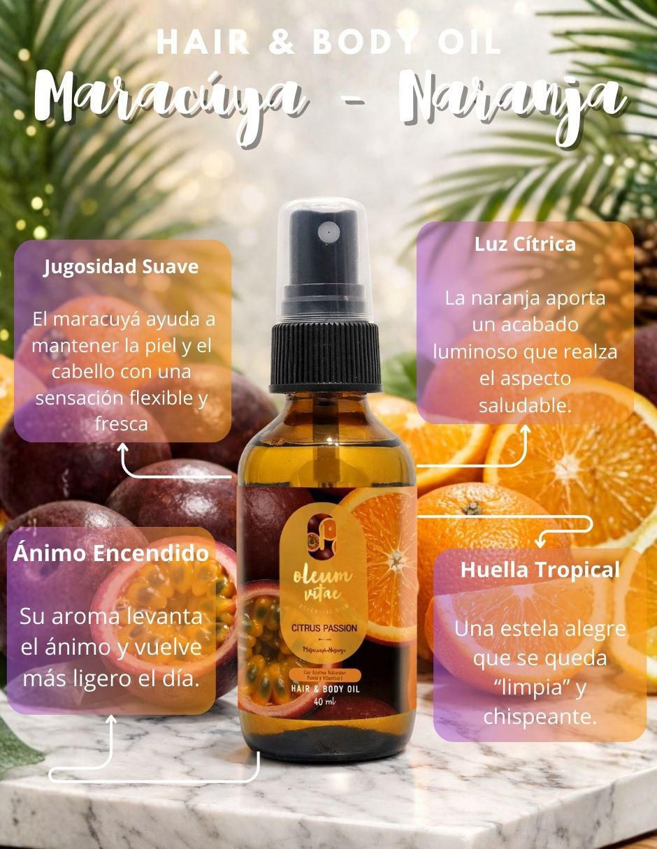 Aceite esencial de naranja y maracuyá 60 ml 2