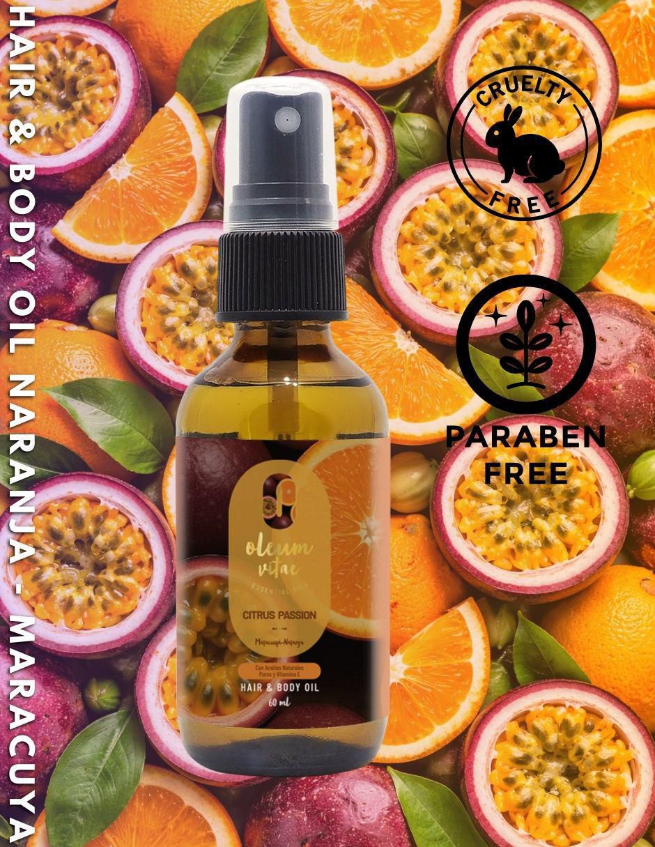 Aceite esencial de naranja y maracuyá 60 ml Aceite esencial de naranja y maracuyá 60 ml