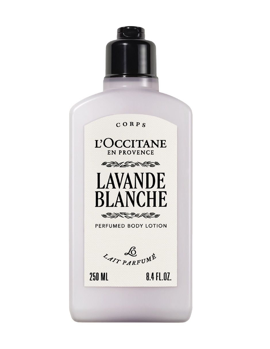 Set bath & body loccitane para hidratar lavanda blanca 4 piezas