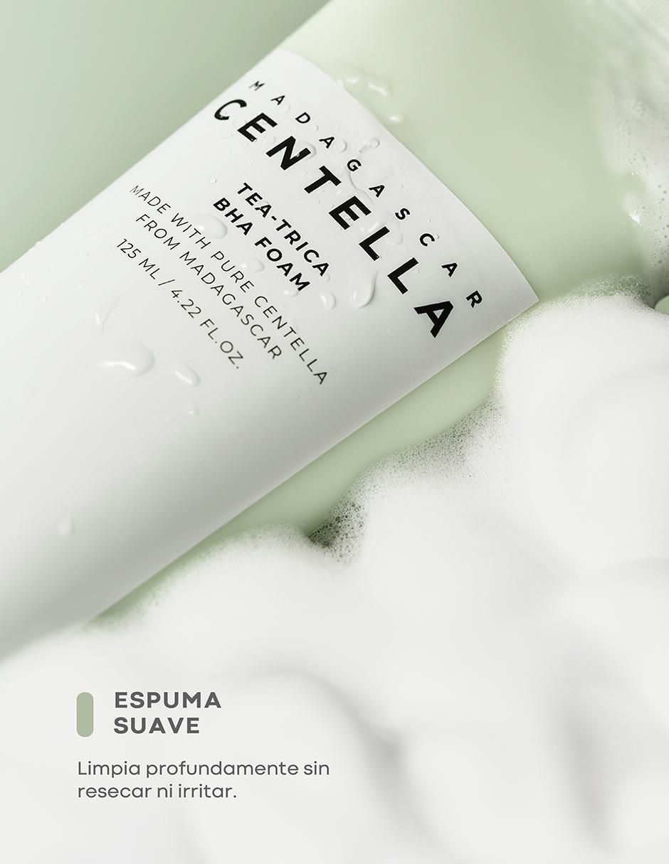 Kit tratamiento facial Madagascar Centella purificador Skin1004 Tea-Trica