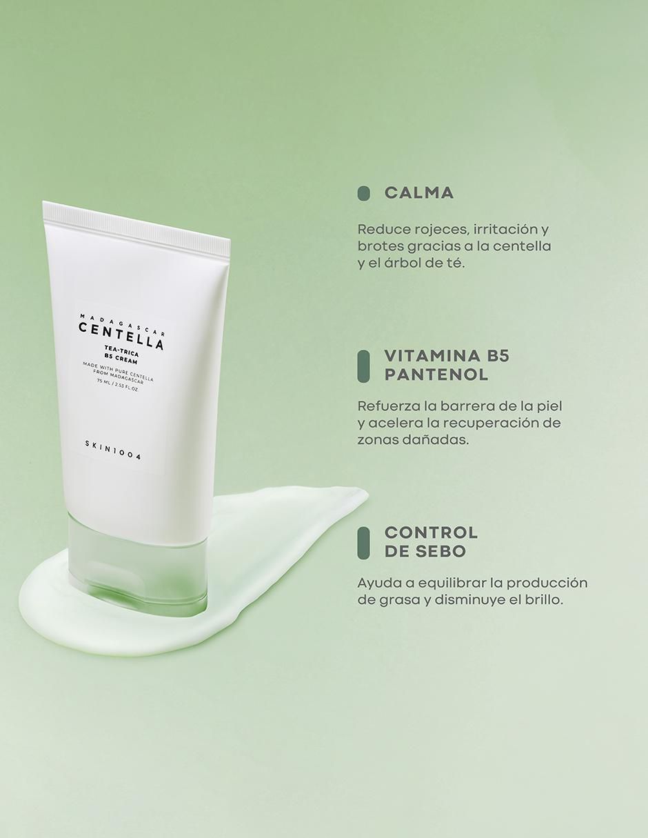 Kit tratamiento facial Madagascar Centella purificador Skin1004 Tea-Trica
