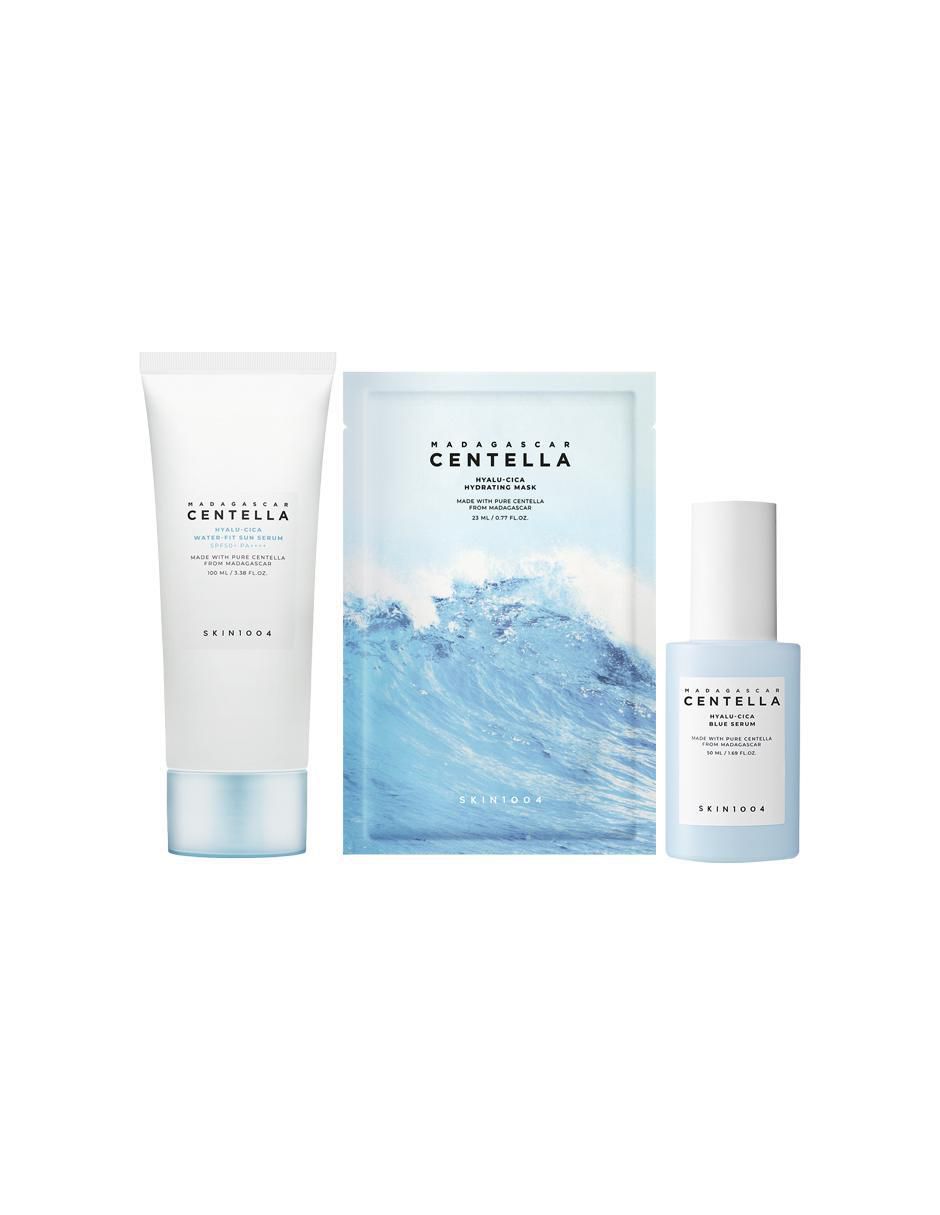 Kit tratamiento facial Madagascar Centella hidrata, protege y limpia Hyalu-Cica