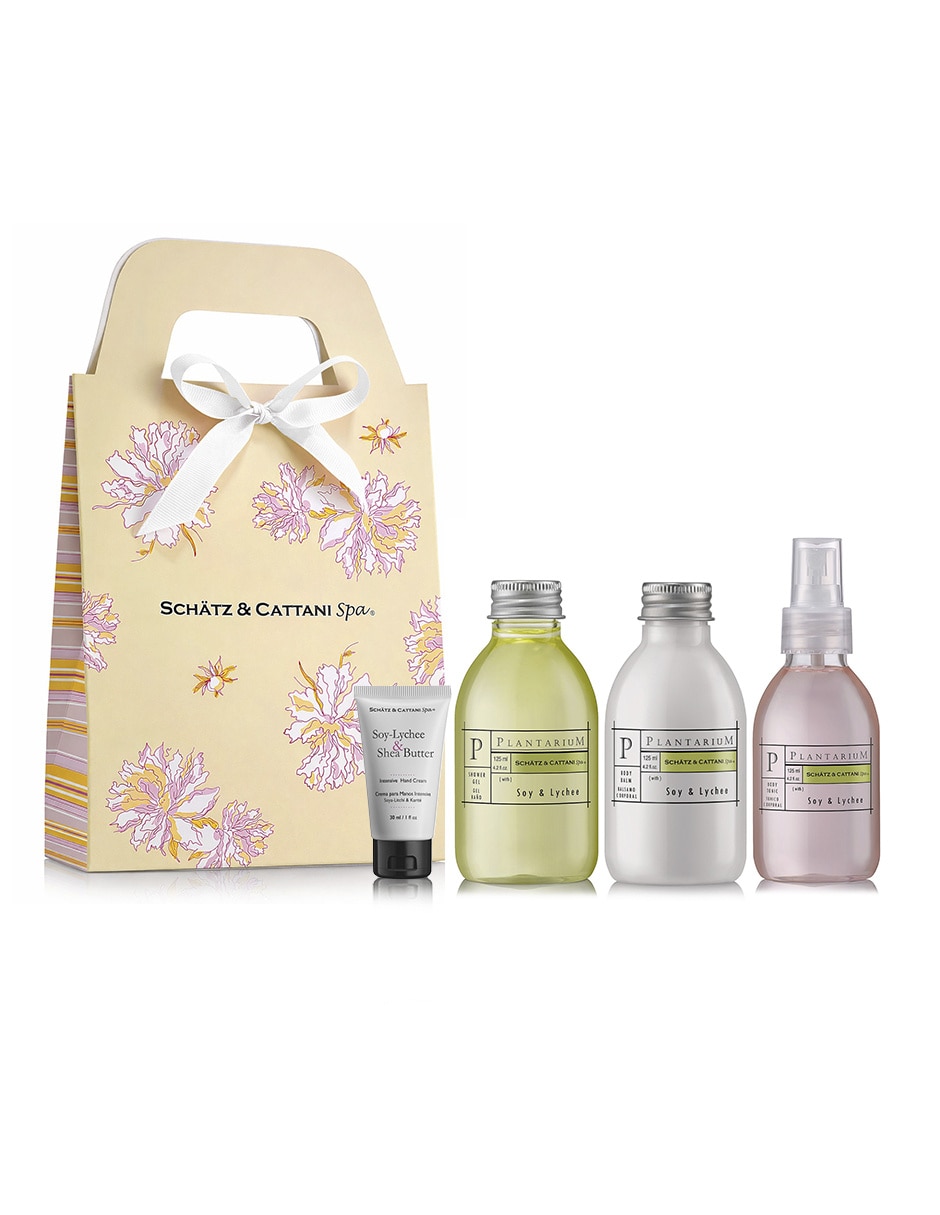 Set bath y body para antioxidante schatz & cattani spa plantarium 4 piezas
