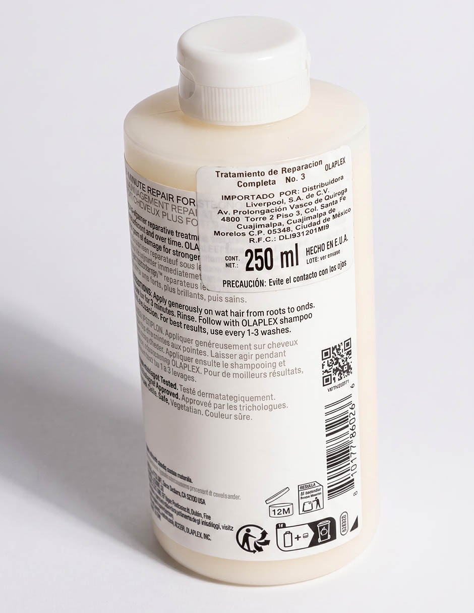 Tratamiento para cuero cabelludo N°.3 Plus Complete Repair Treatment reparador Olaplex