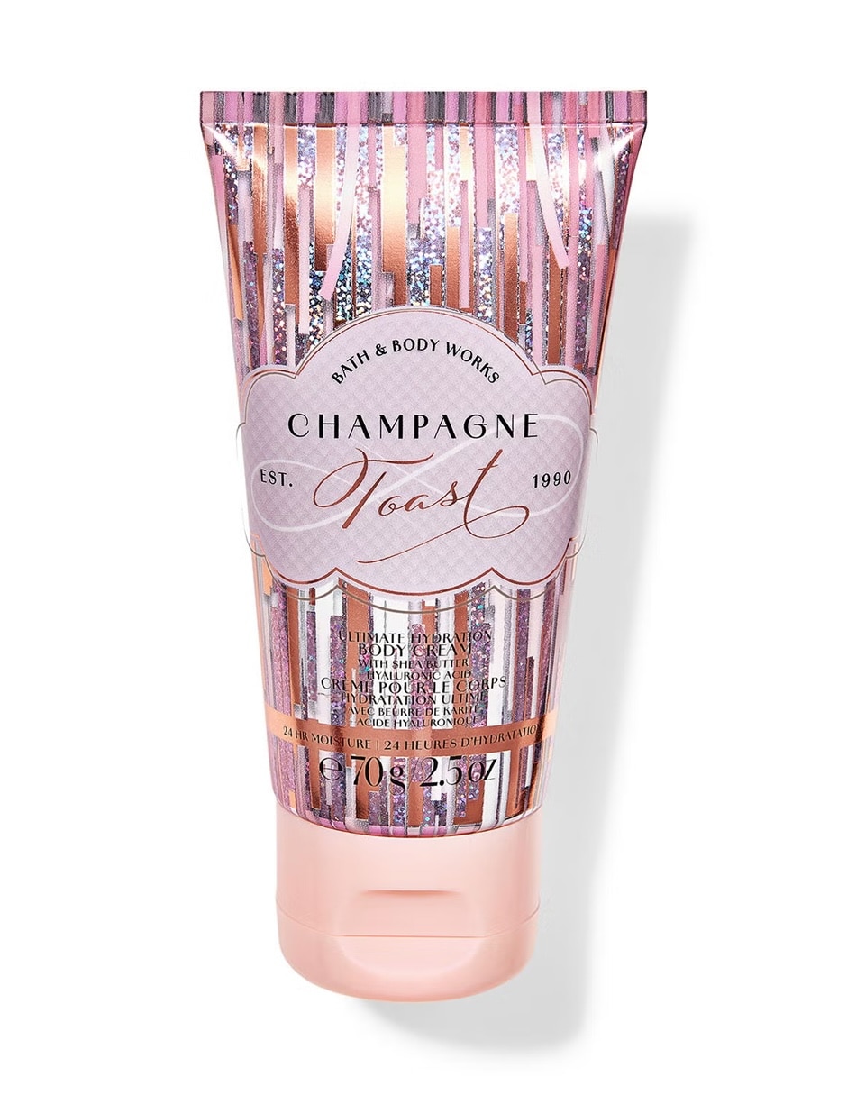 Crema para cuerpo recomendada para humectar de día y noche Champagne Toast para todo tipo de piel