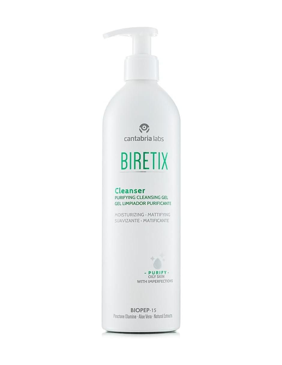 Limpiador facial facial gel limpiador purificante cantabria biretix cleanser "para" purificar