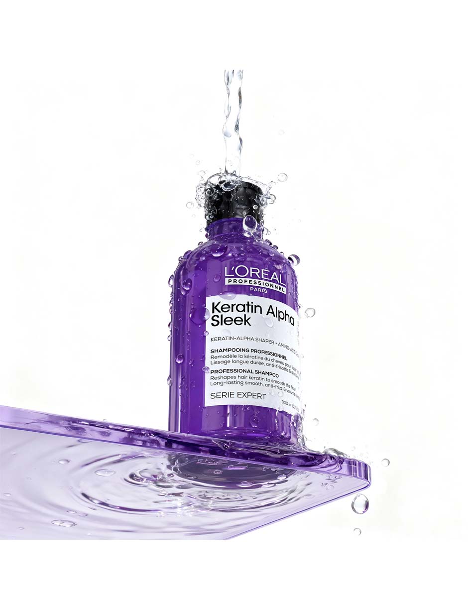 Shampoo anti frizz para cabello L'oreal Professionnel Keratin Alpha Sleek
