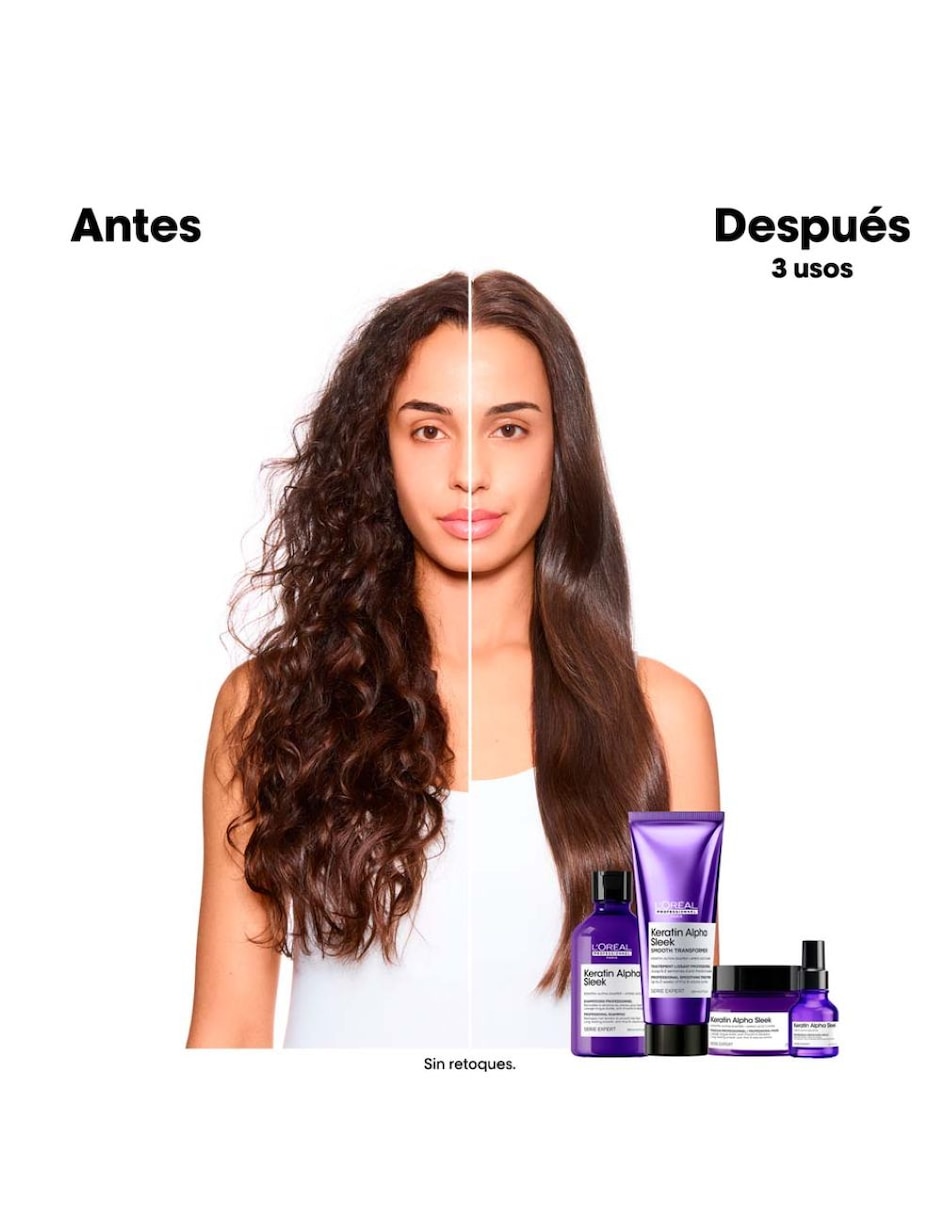 Mascarilla para cabello Expert Keratin Alpha Sleek para anti crespo 250 ml 9