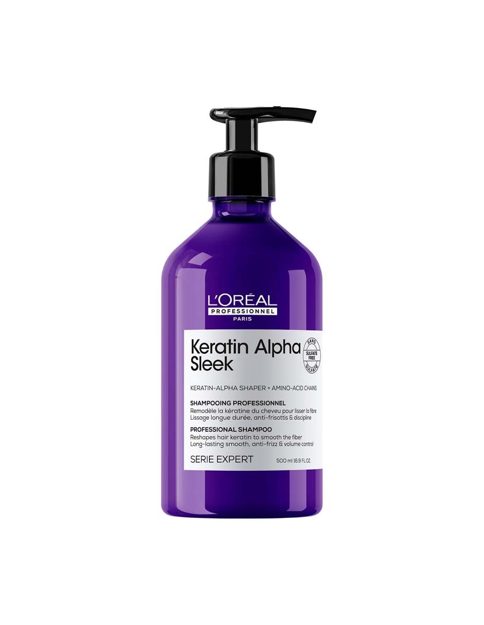Shampoo anti frizz para cabello L'oreal Professionnel Keratin Alpha Sleek