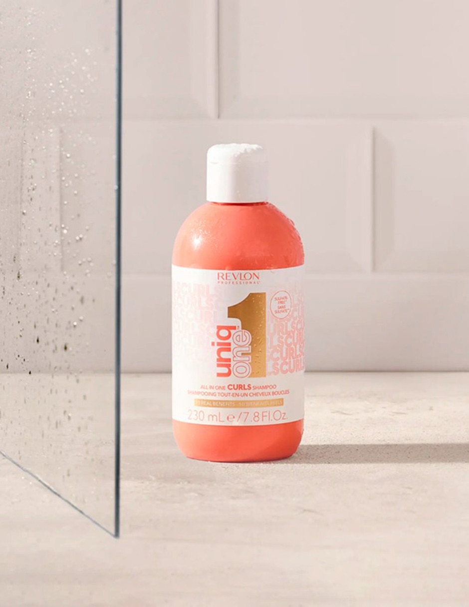 Shampoo hidratante para cabello rizado uniqone curl shampoo 230ml uniq one 4