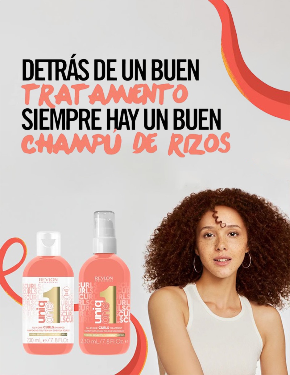 Shampoo hidratante para cabello rizado uniqone curl shampoo 230ml uniq one 7
