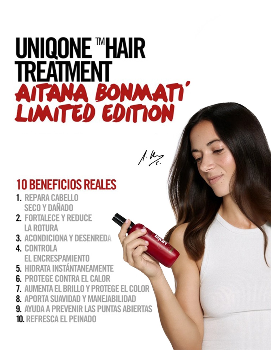 Tratamiento para capilar uniqone tratamiento para el cabello edición limitada aitana bonmatí reparador uniq one edicion especial Tratamiento para capilar uniqone tratamiento para el cabello edición limitada aitana bonmatí reparador uniq one edicion especial