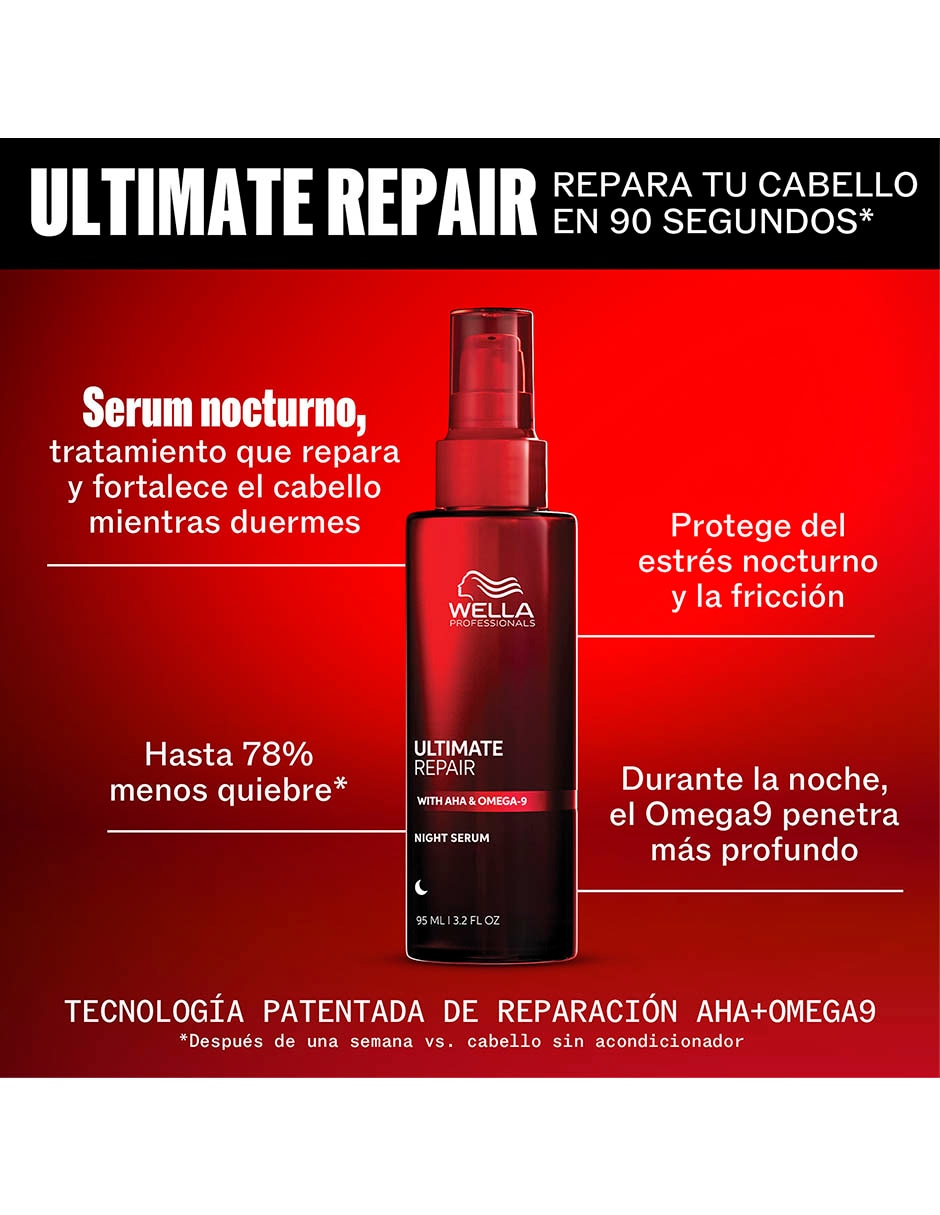 Cuidado capilar ultimate repair ultimate repair serum nocturno para todo tipo 1 piezas 2