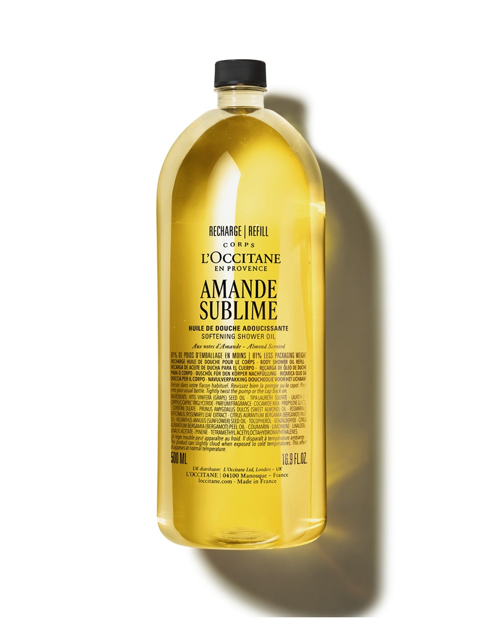 Gel baño gel corporal hidratante almond shower oil refill 500ml 1