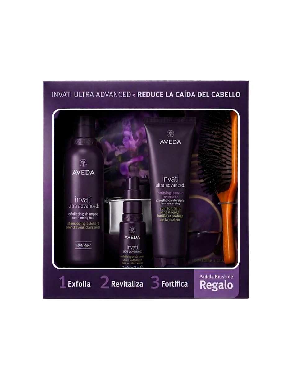 Set capilar Aveda Invati Ultra Advanced Aveda Fy26 Invati Ultra Paddle 4 piezas