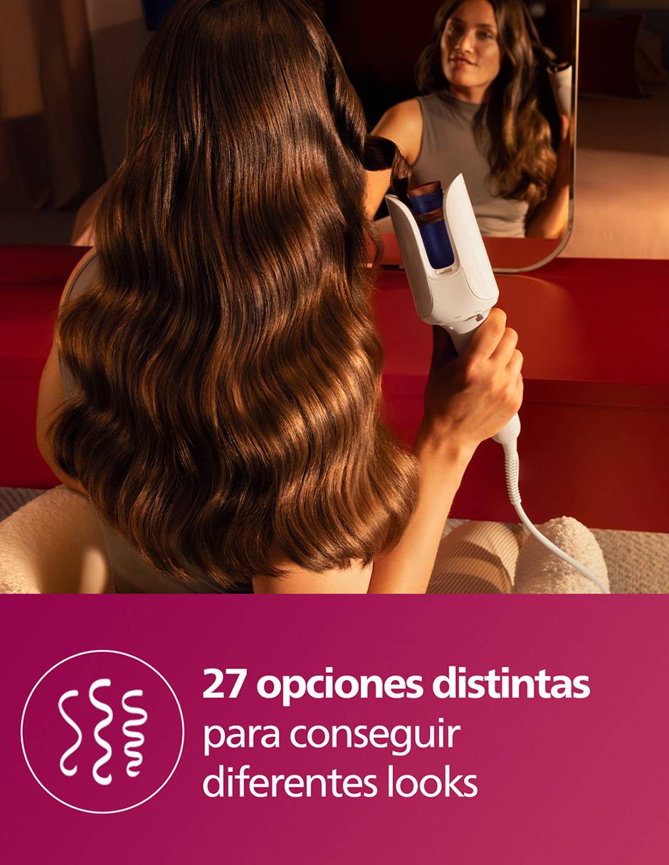 Rizadora de cabello BHB968/00 múltiple de cerámica - iones 2