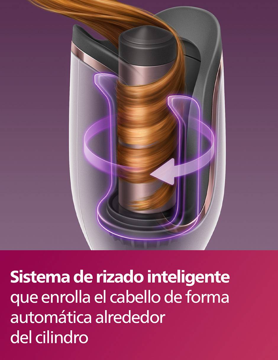 Rizadora de cabello BHB968/00 múltiple de cerámica - iones 3