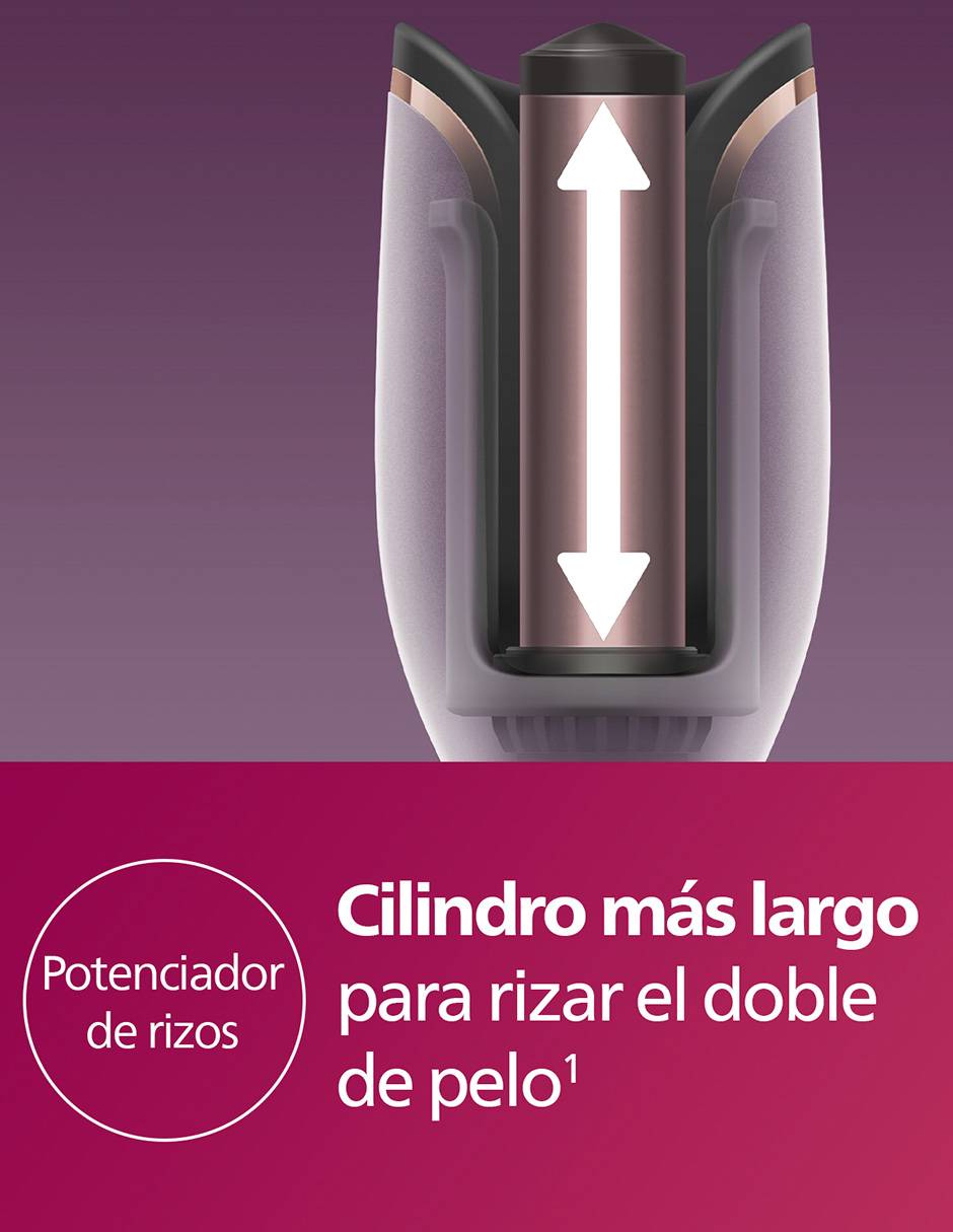 Rizadora de cabello BHB968/00 múltiple de cerámica - iones 4