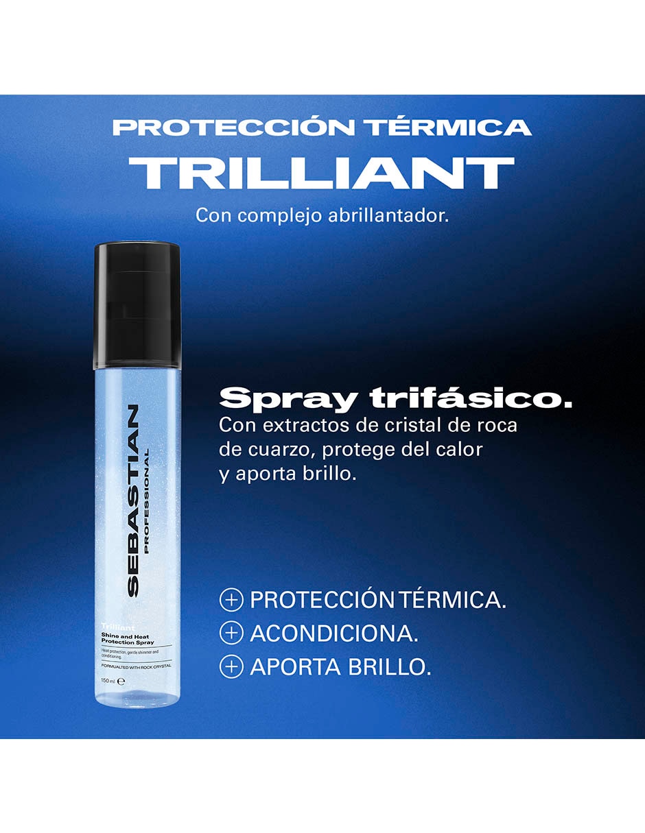 Protector térmico para cabello cuidado capilar trilliance 2