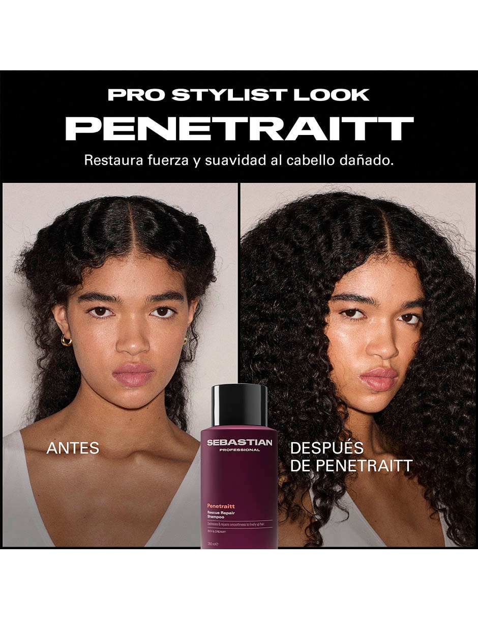 Shampoo reparador para cabello Penetraitt 5
