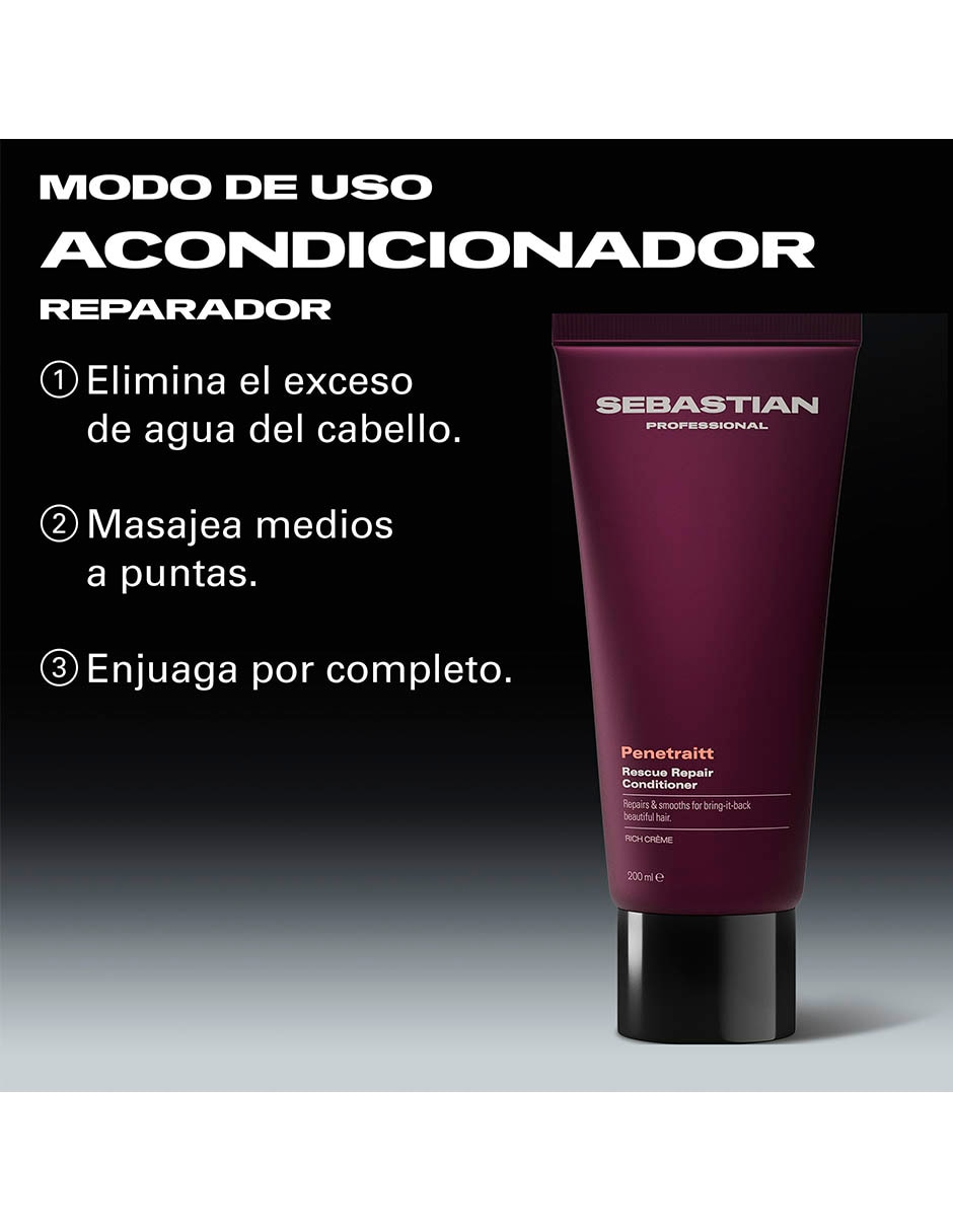 Acondicionador para cabello professional penetraitt reparación 2