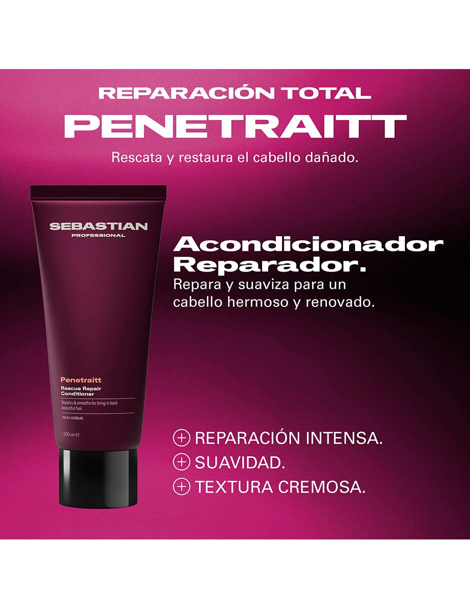 Acondicionador para cabello professional penetraitt reparación 4