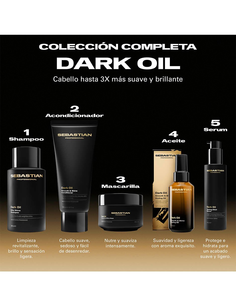 Shampoo para cabello Dark Oil 280 ml 3
