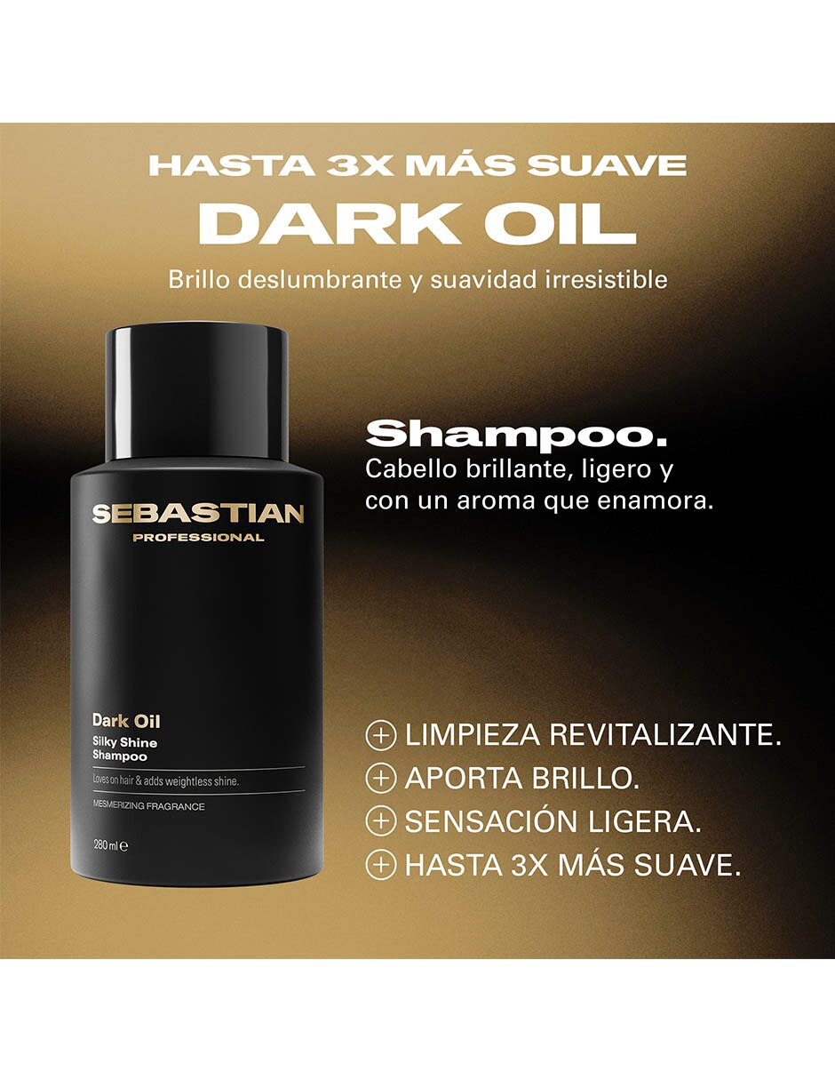 Shampoo para cabello Dark Oil 280 ml 5