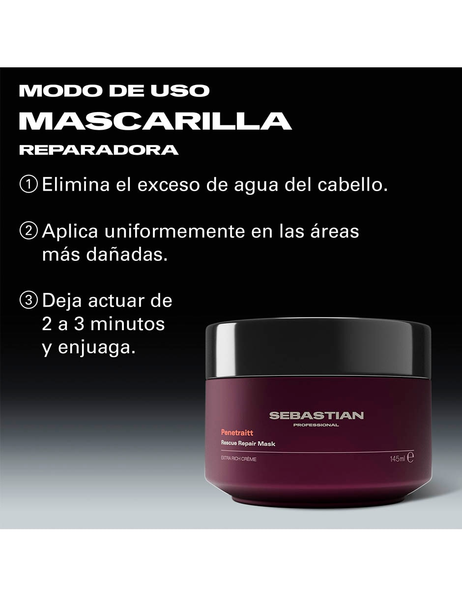 Mascarilla para cabello professional penetraitt reparación para reparar 2