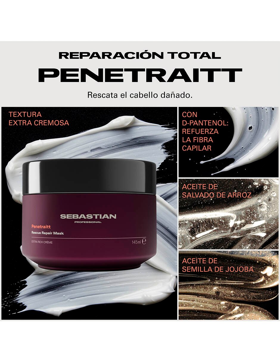Mascarilla para cabello professional penetraitt reparación para reparar 7