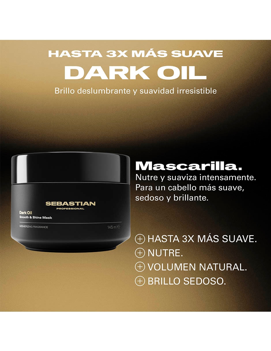 Mascarilla para cabello professional dark oil para nutrir 2
