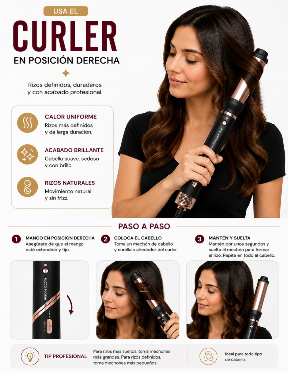 Secadora de cabello Multiglam Styler HD123