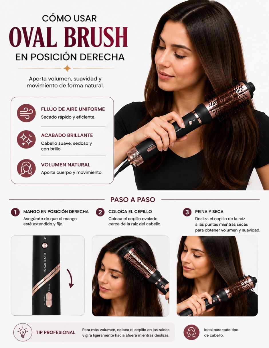 Secadora de cabello Multiglam Styler HD123 5