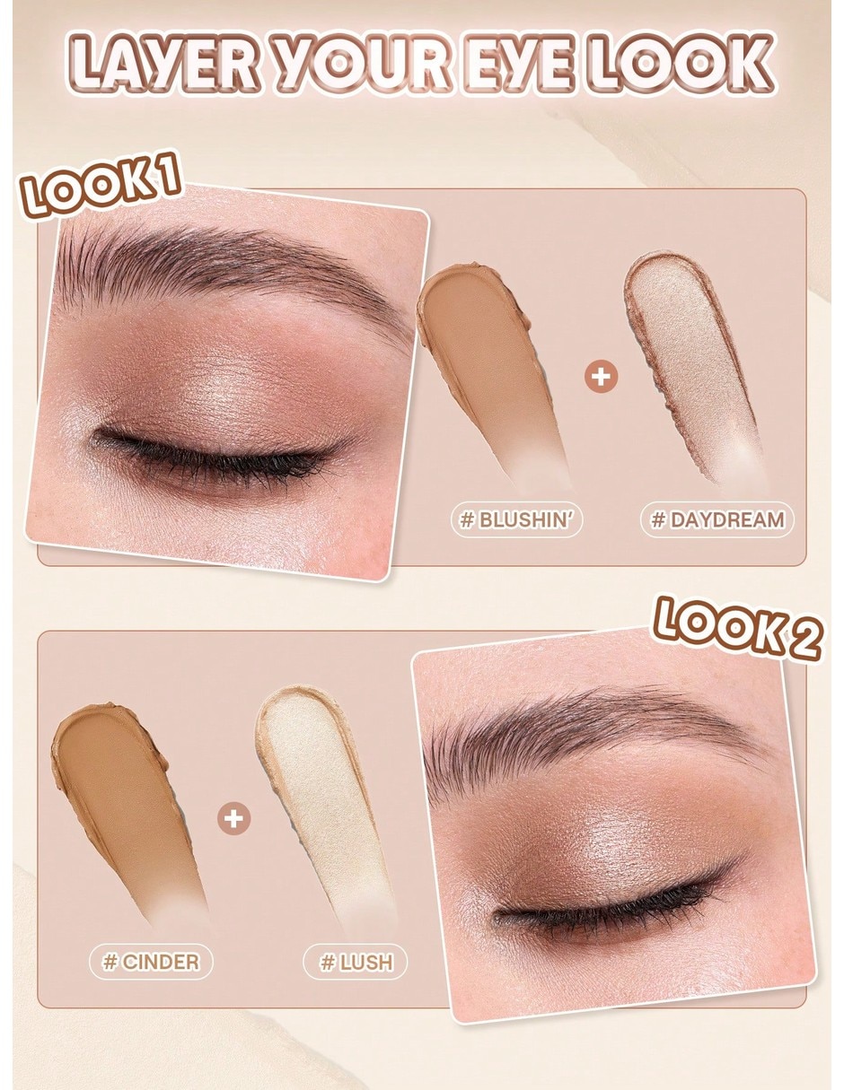 Paleta de sombras/sombra para ojos individual tonos 2