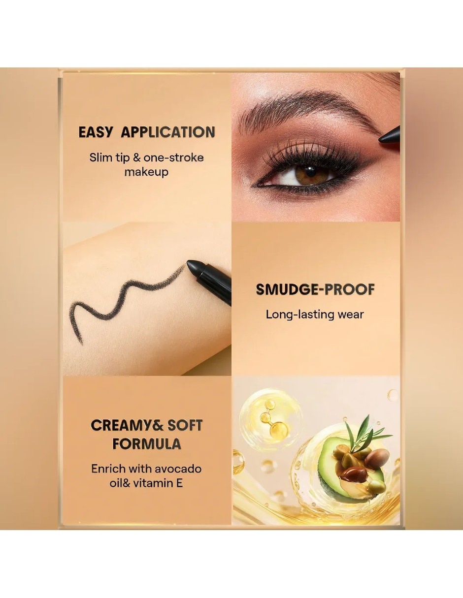 Maquillaje lápiz para ojos mate 3