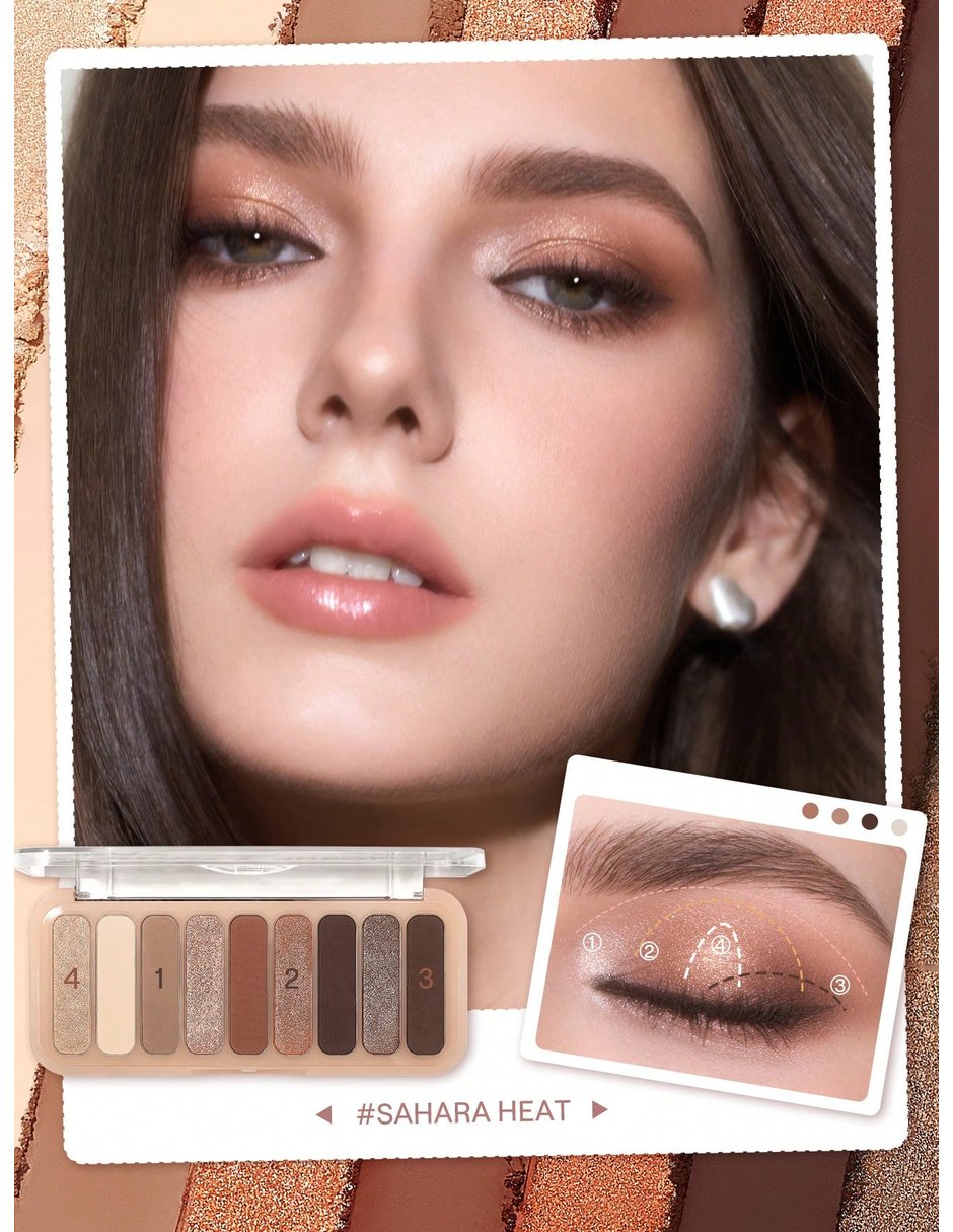 Paleta de sombras/sombra para ojos 9 tonos 2