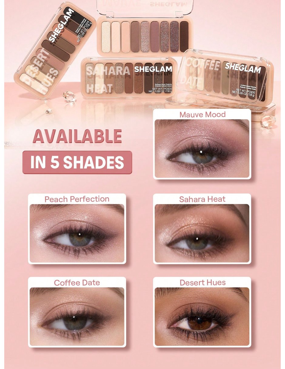 Paleta de sombras/sombra para ojos 9 tonos 3