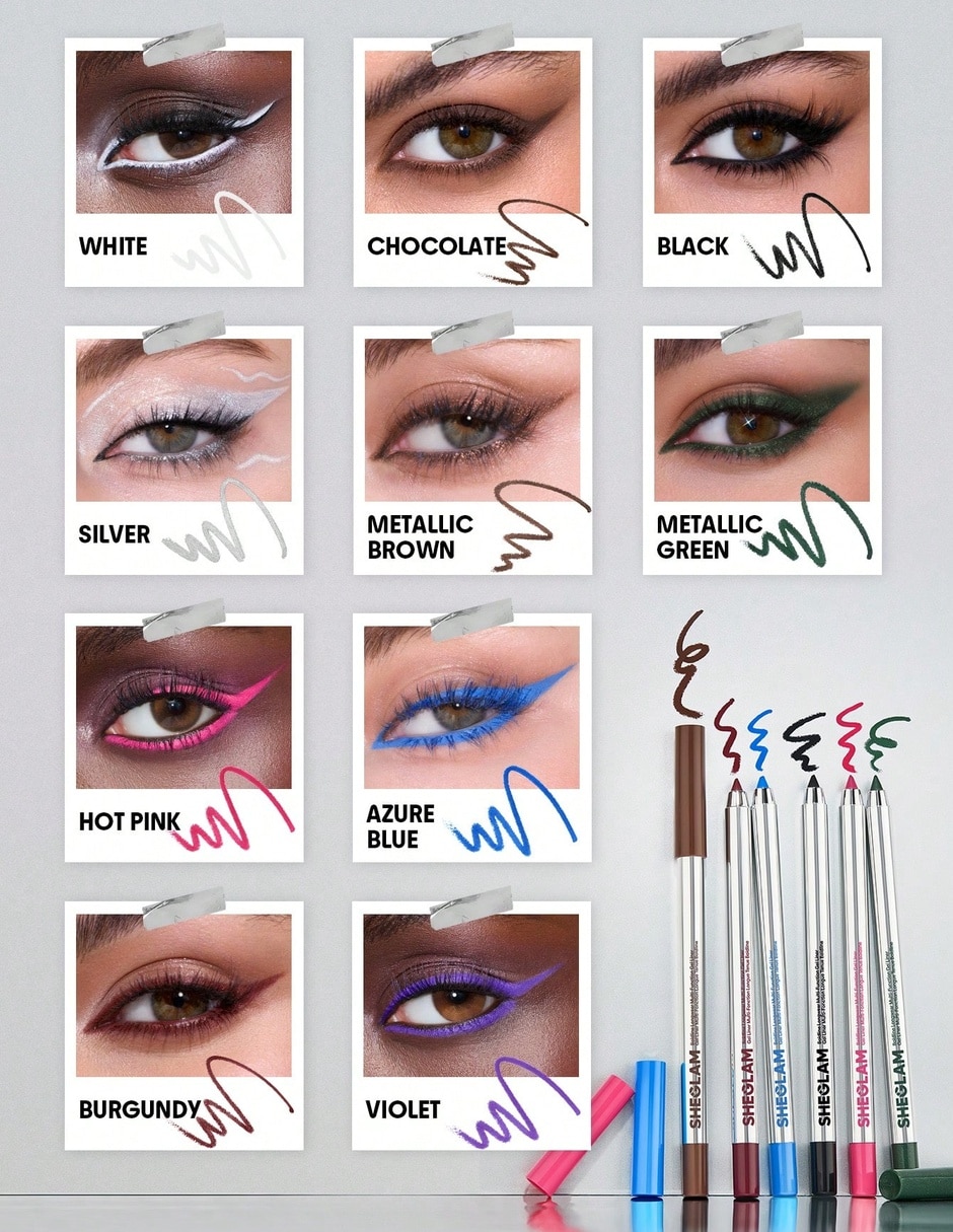 Maquillaje lápiz para ojos brillante