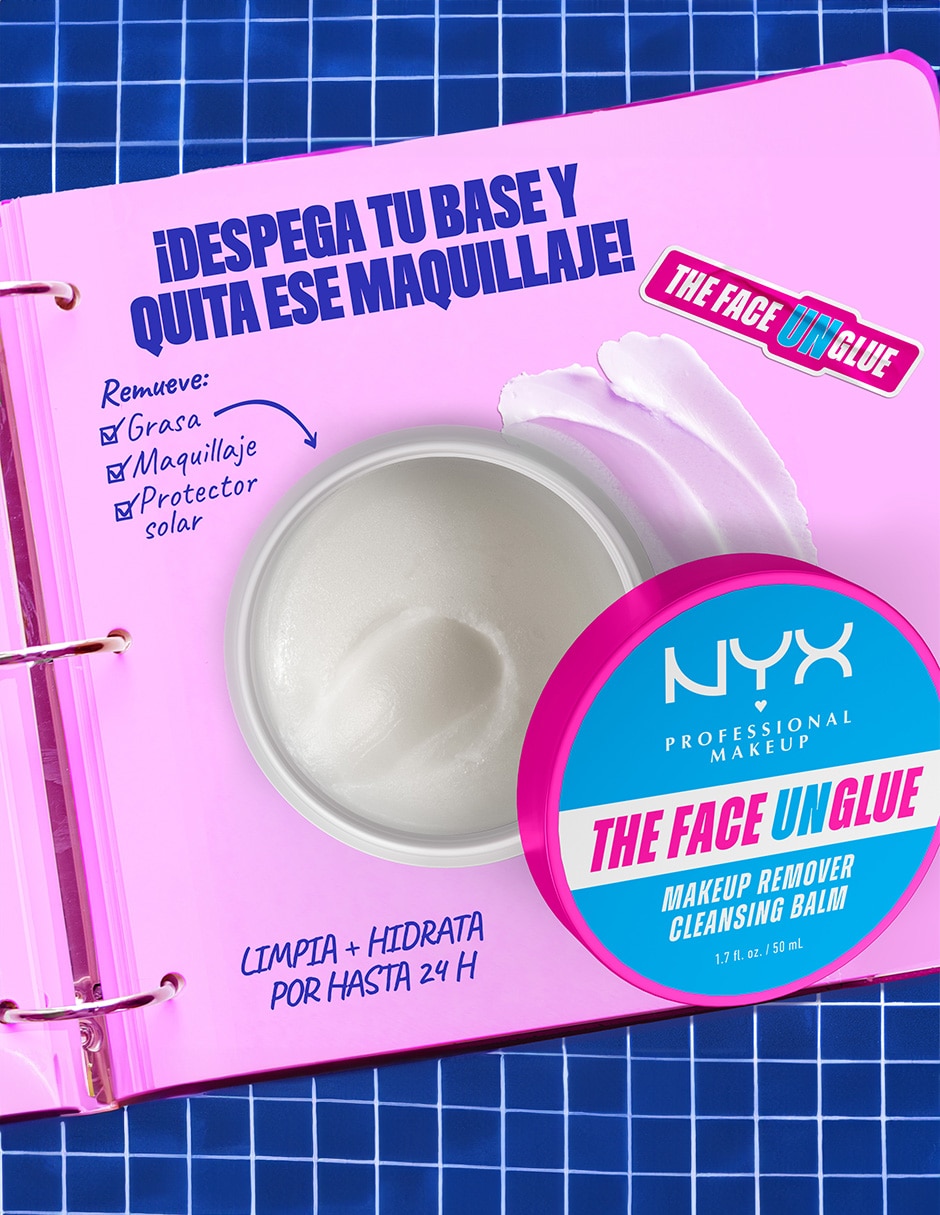 Desmaquillante professional makeup bálsamo limpiador Face Unglue remover Nyx