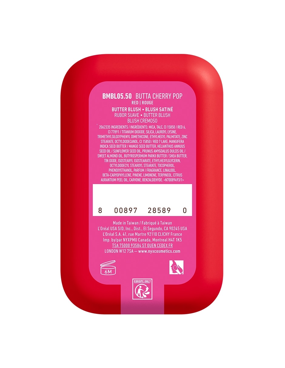 Blush en polvo compacto Professional Makeup Buttermelt 6