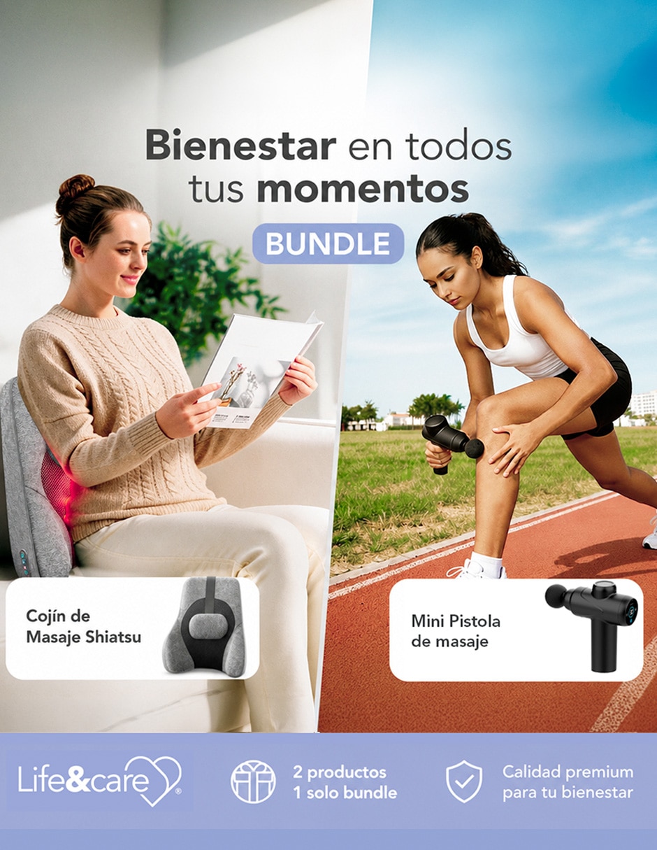 Kit de masajeadores eléctricos LC-MC05 + LC-PM02 3