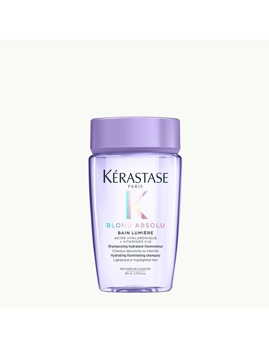 Shampoo hidratante para cabello teñido Blond Absolu Bain Lumière Kerestase 80ml