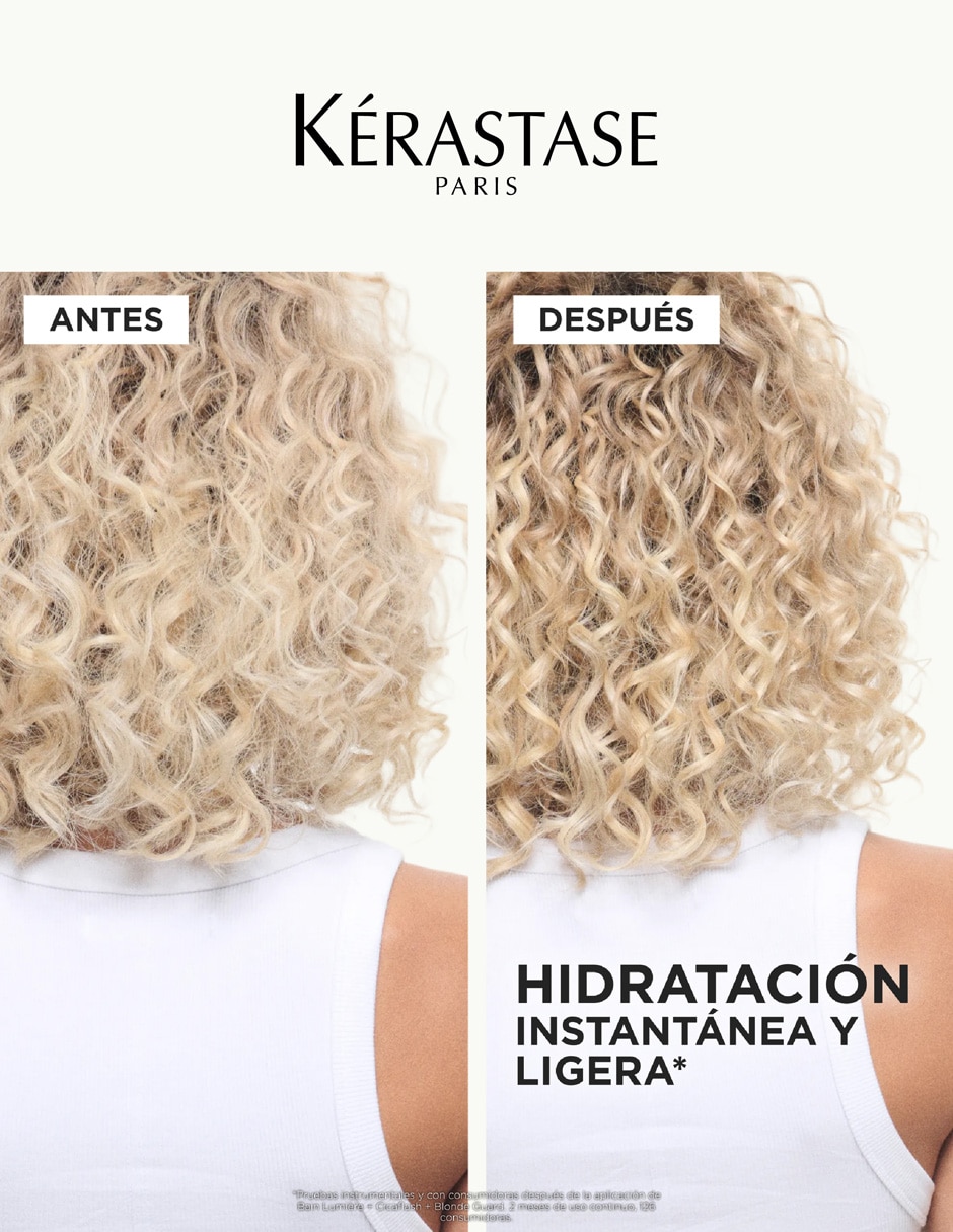 Shampoo hidratante para cabello teñido Blond Absolu Bain Lumière Kerestase 80ml 9